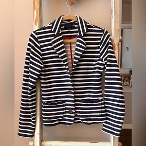 Boden Women’s Nautical Striped jacket Size 10 and approx US size 4/6